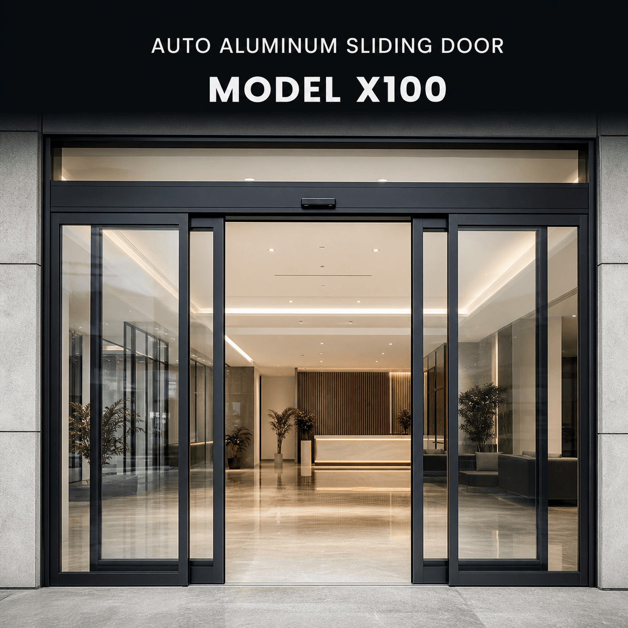 Auto Aluminum Sliding Door