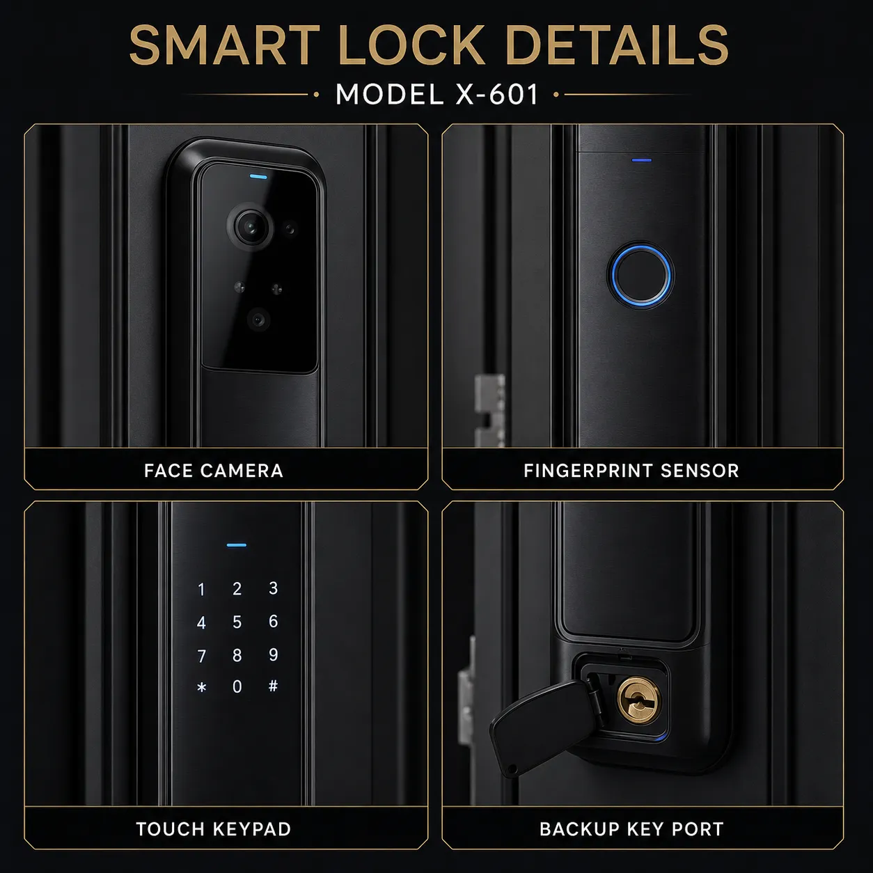 Smart Lock Swing Door — Thumbnail 4