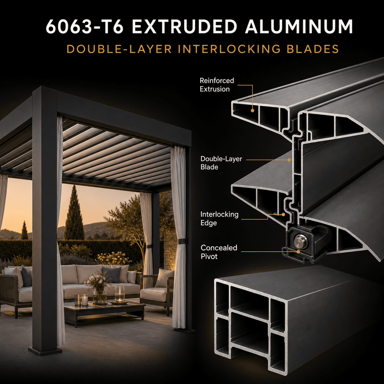 Premium Motorized Pergola — Thumbnail 2
