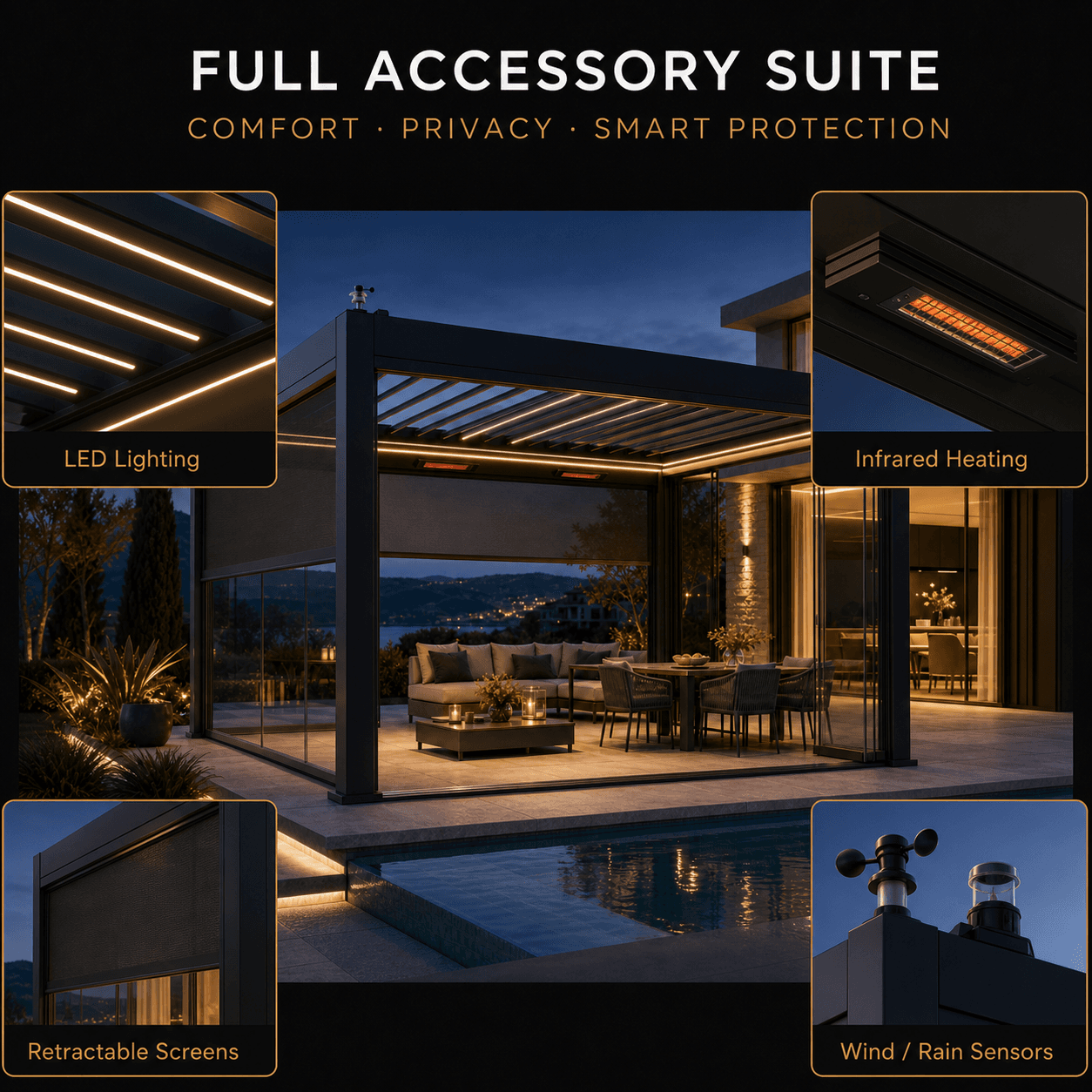 Premium Motorized Pergola — Thumbnail 4