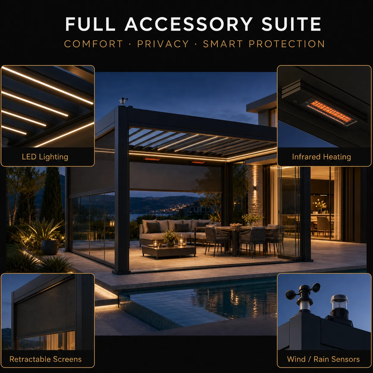 Premium Motorized Pergola — Thumbnail 4