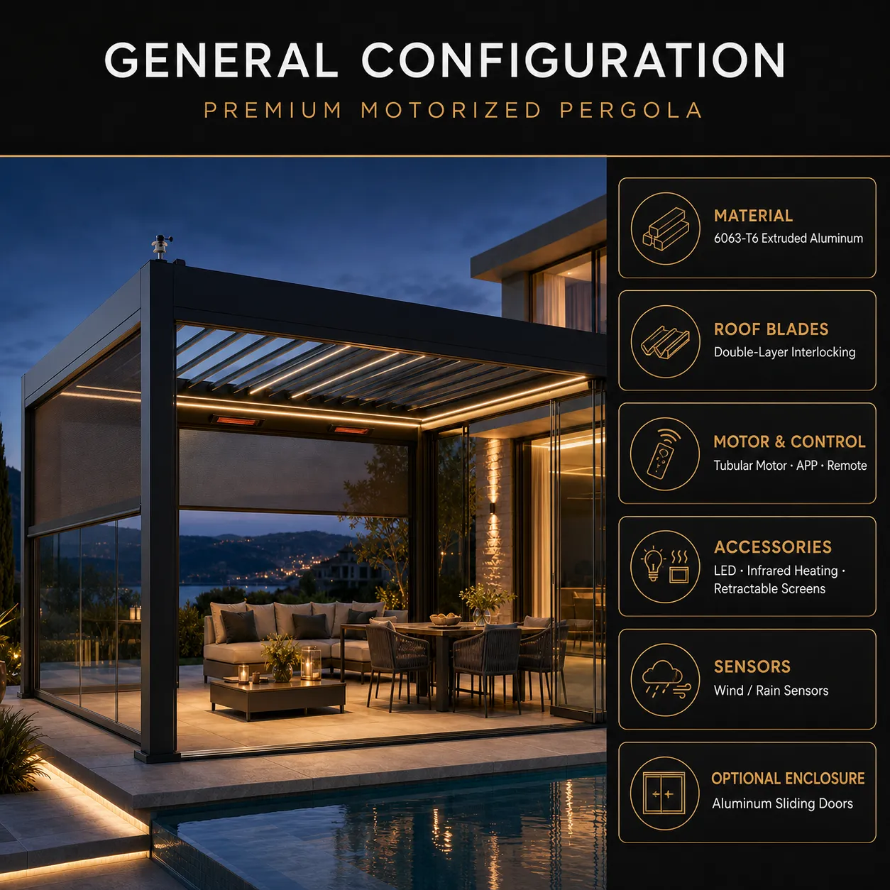 Premium Motorized Pergola — Thumbnail 6