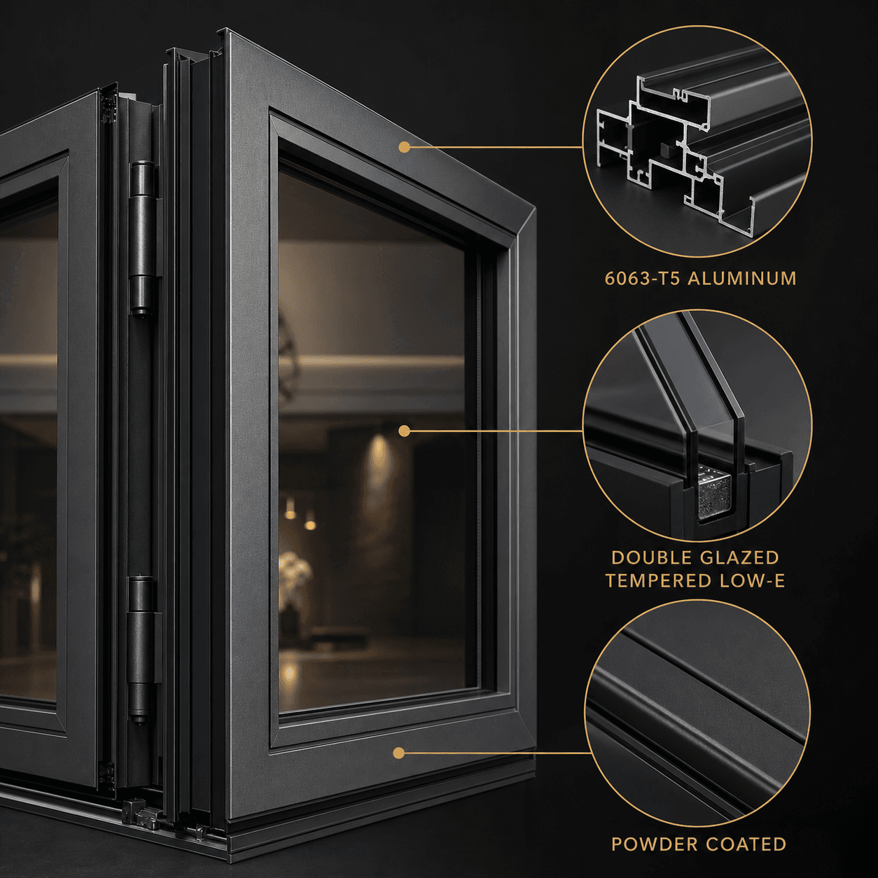 Aluminum Folding Door — Thumbnail 3