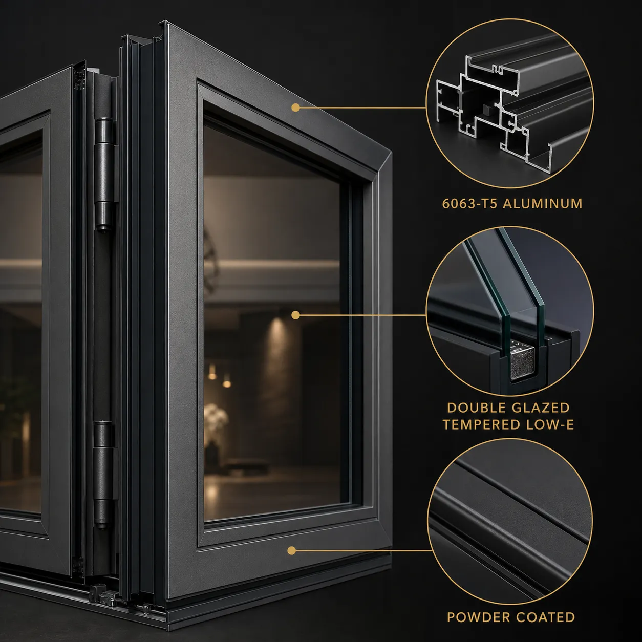 Aluminum Folding Door — Thumbnail 3