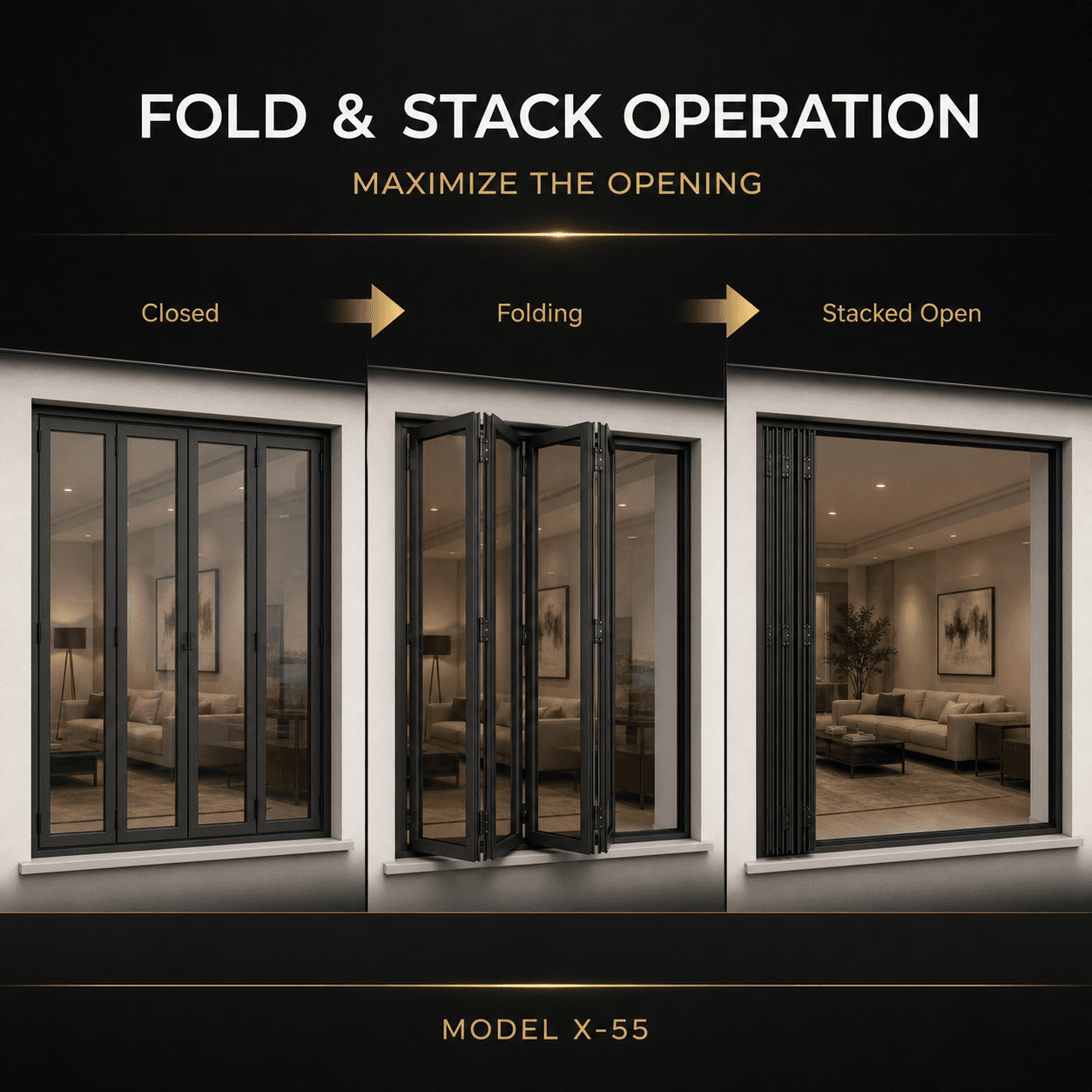 Aluminum Folding Window — Thumbnail 2