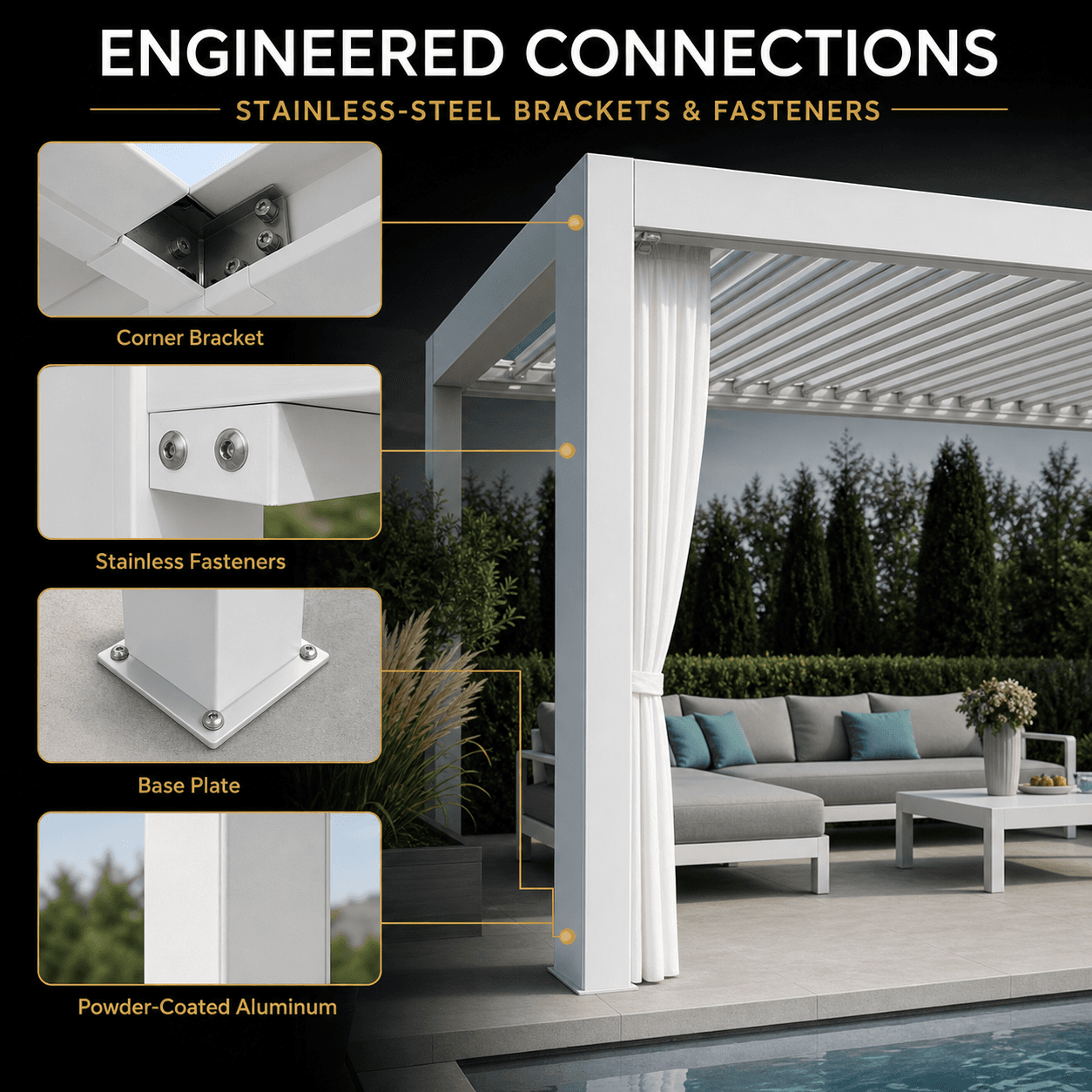 Aluminum Pergola — Thumbnail 3