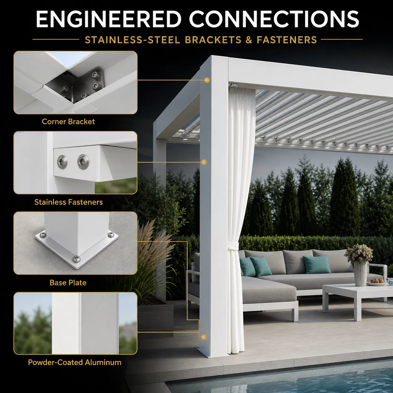 Aluminum Pergola — Thumbnail 3