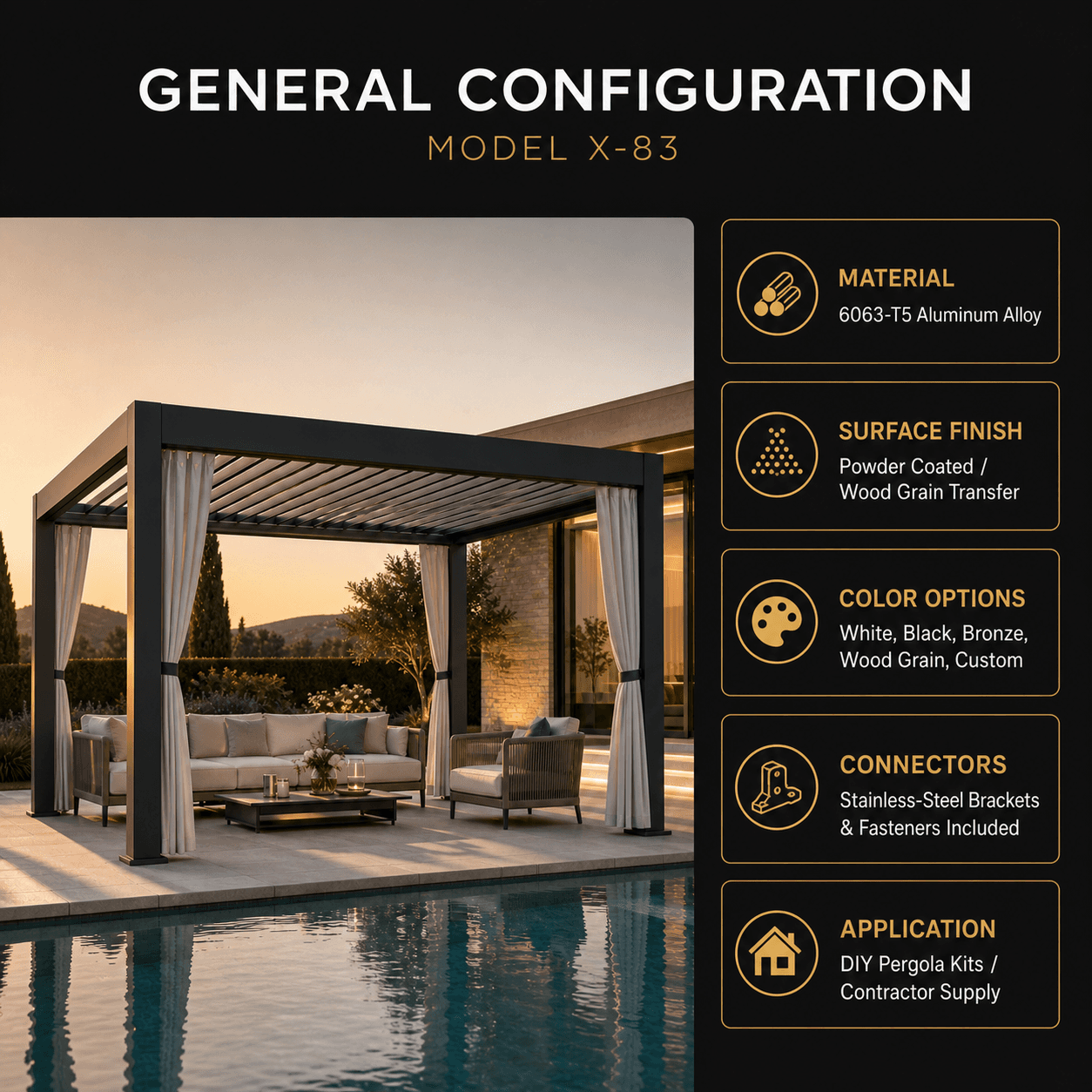 Aluminum Pergola — Thumbnail 6