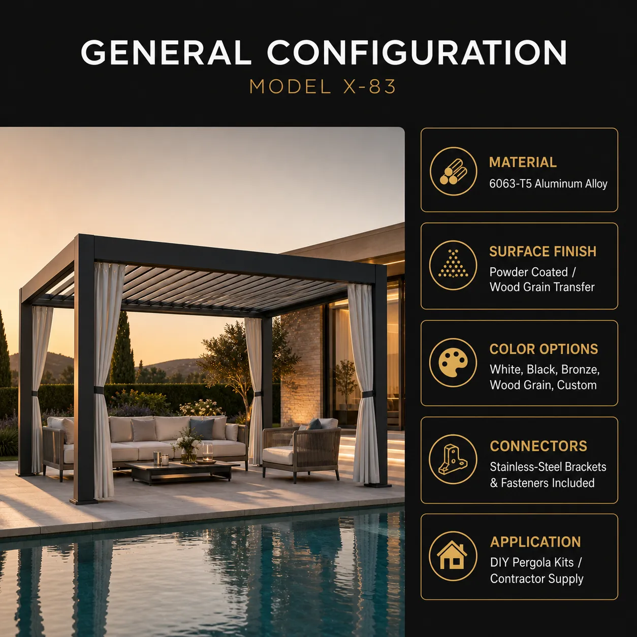 Aluminum Pergola — Thumbnail 6