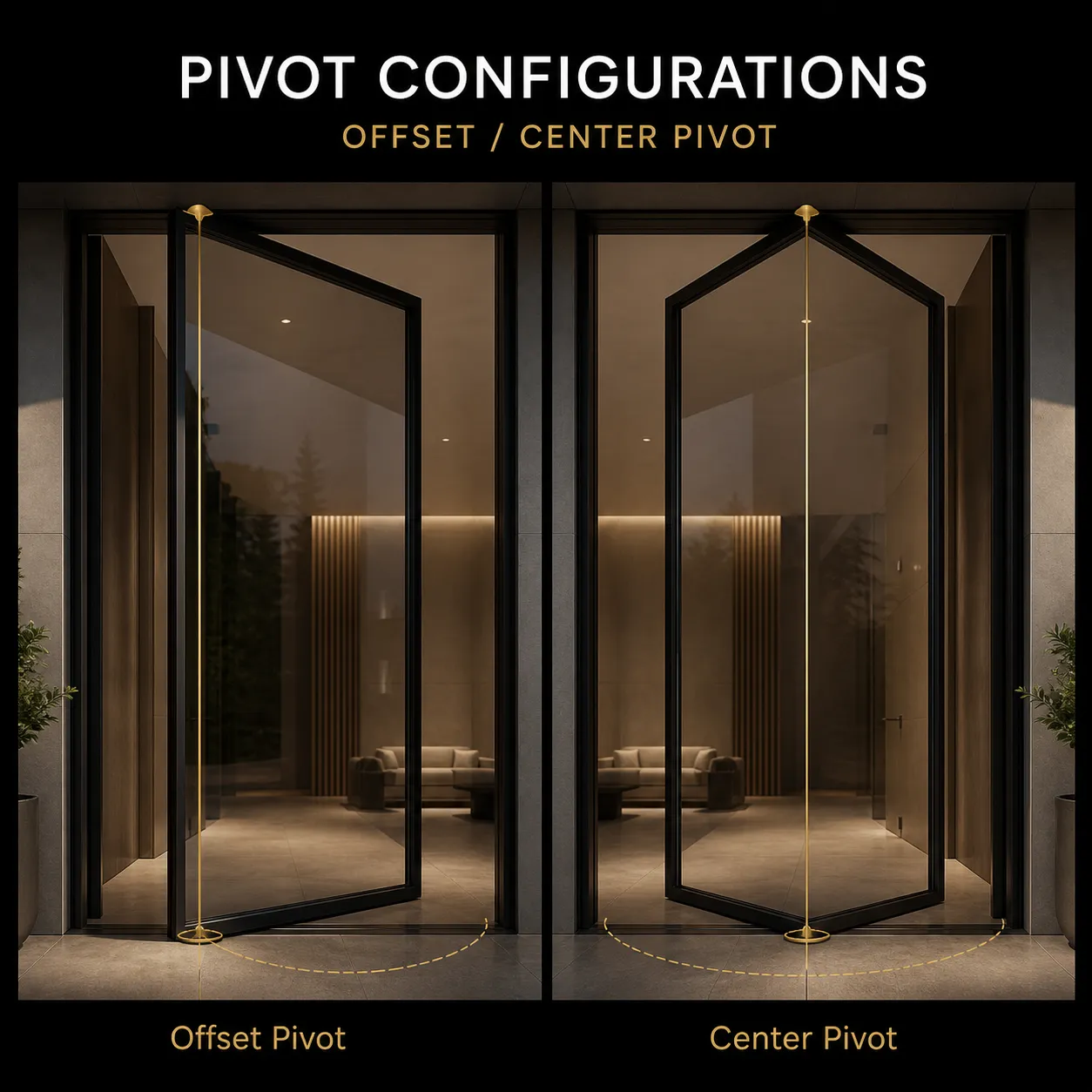 Aluminum Pivot Door — Thumbnail 2