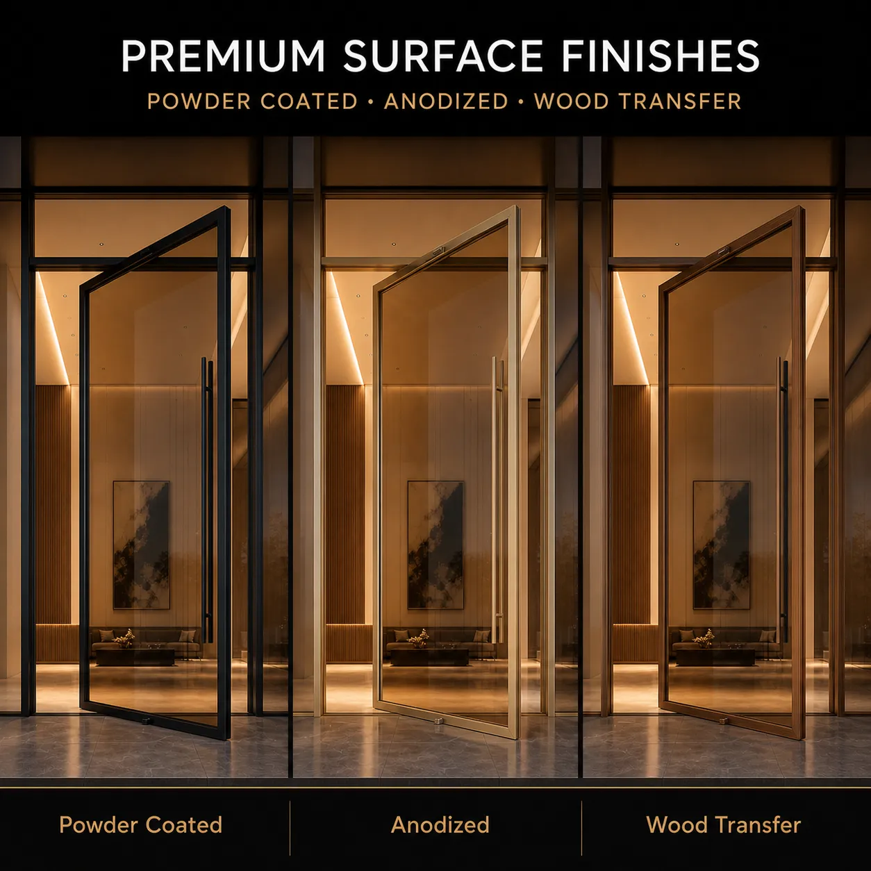 Aluminum Pivot Door — Thumbnail 4