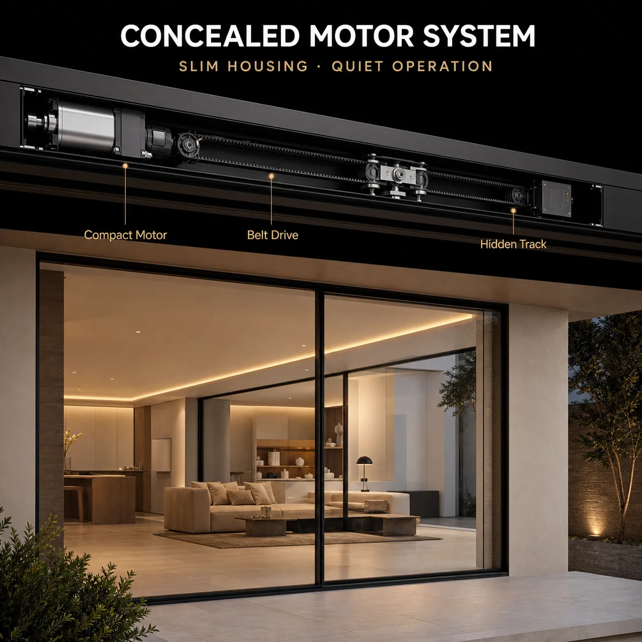Auto Aluminum Sliding Door — Thumbnail 4