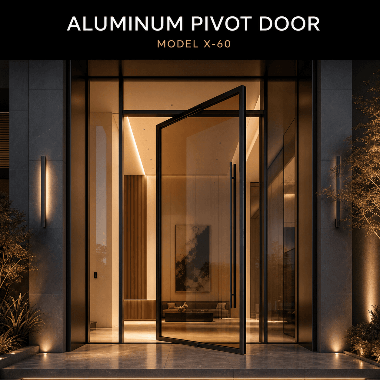 Aluminum Pivot Door